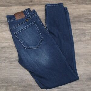 Lucky Brand Brooke‎ Legging Jeans Size 4/27 Dark Wash Distressed Denim